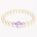 Natural Citrine & Amethyst Bracelet