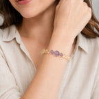 Citrine & Amethyst Bracelet