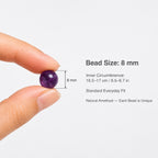 8mm Amethyst Bracelet
