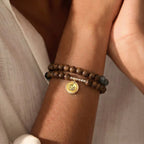 Hawk’s Eye & Sandalwood Necklace