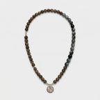 Hawk’s Eye & Sandalwood Necklace