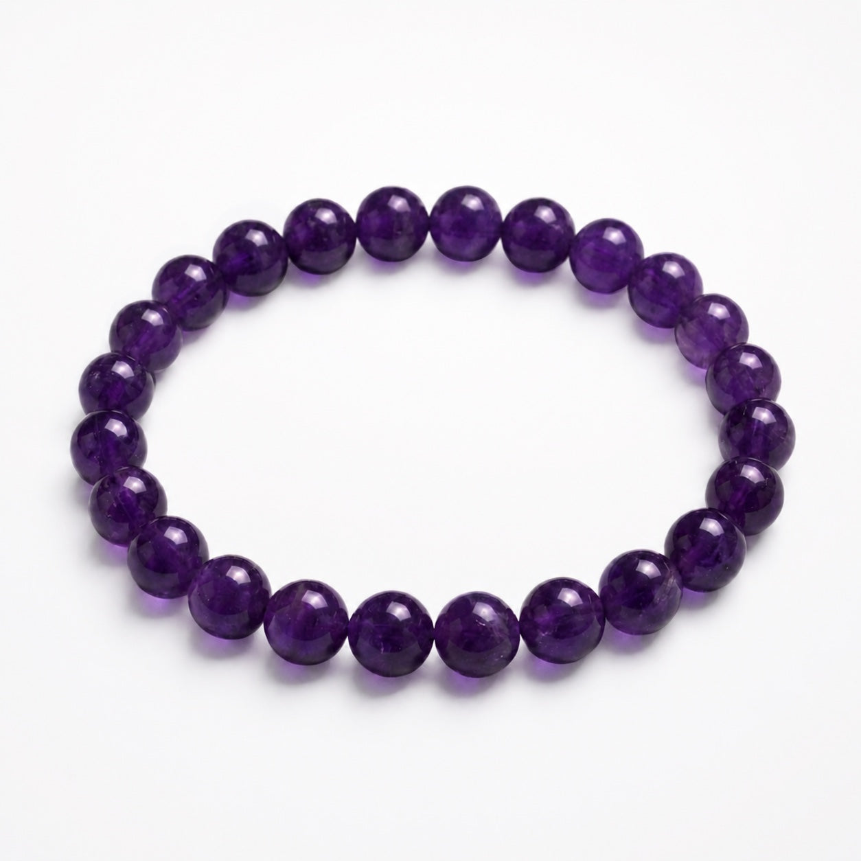 5A Amethyst Crystal Bracelet – 8mm