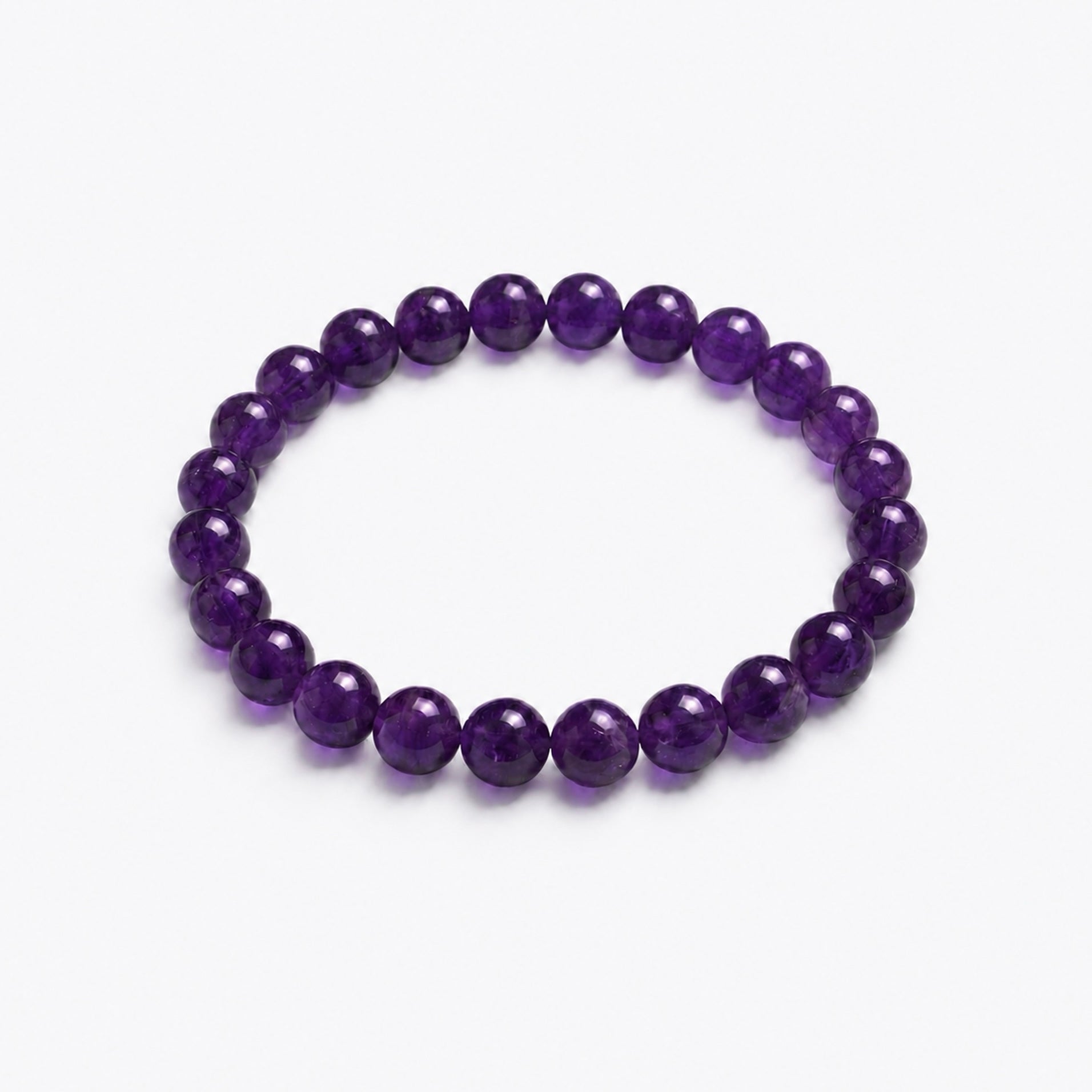 8mm Amethyst Bracelet