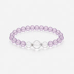 Amethyst & Clear Quartz Bracelet