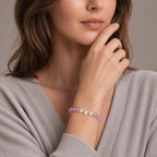 Amethyst & Clear Quartz Bracelet