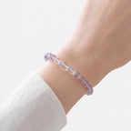 Amethyst & Clear Quartz Bracelet