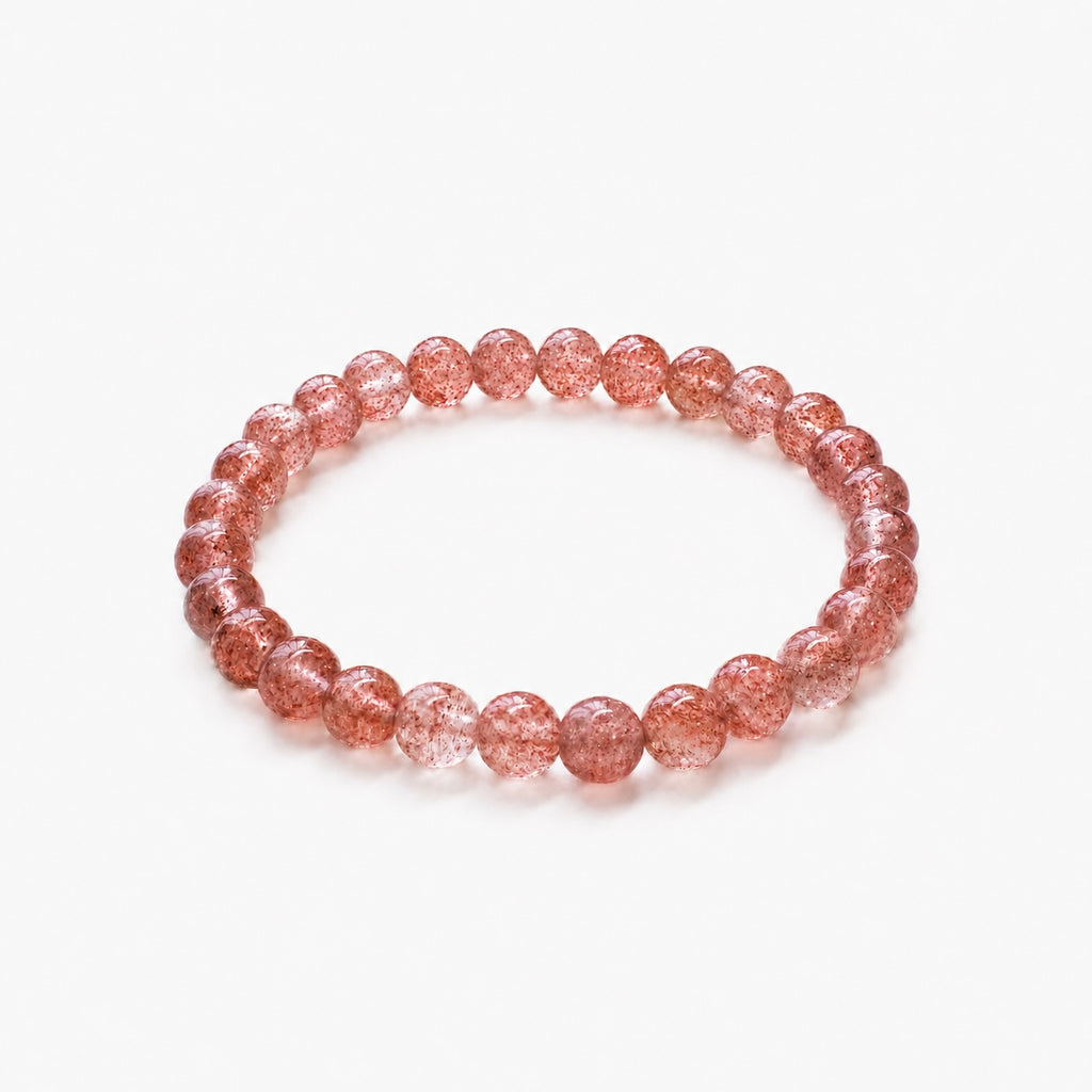 Strawberry Quartz Bracelet – 6mm