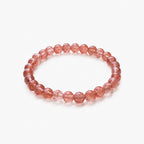 6mm Strawberry Quartz Bracelet