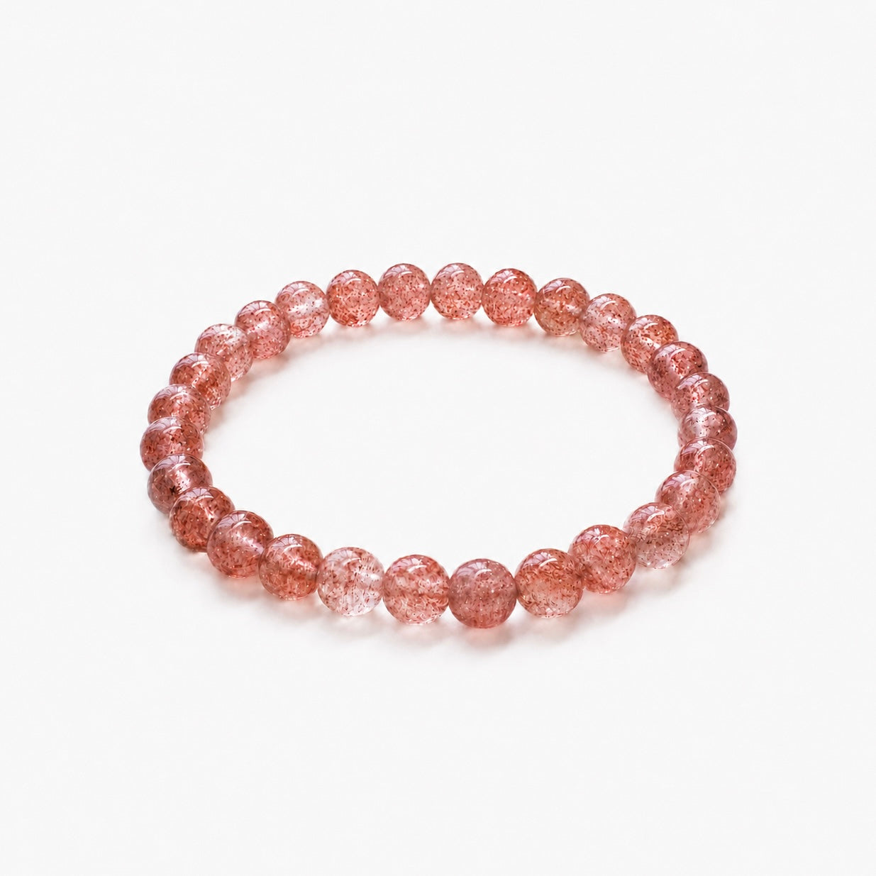 Strawberry Quartz Bracelet – 6mm