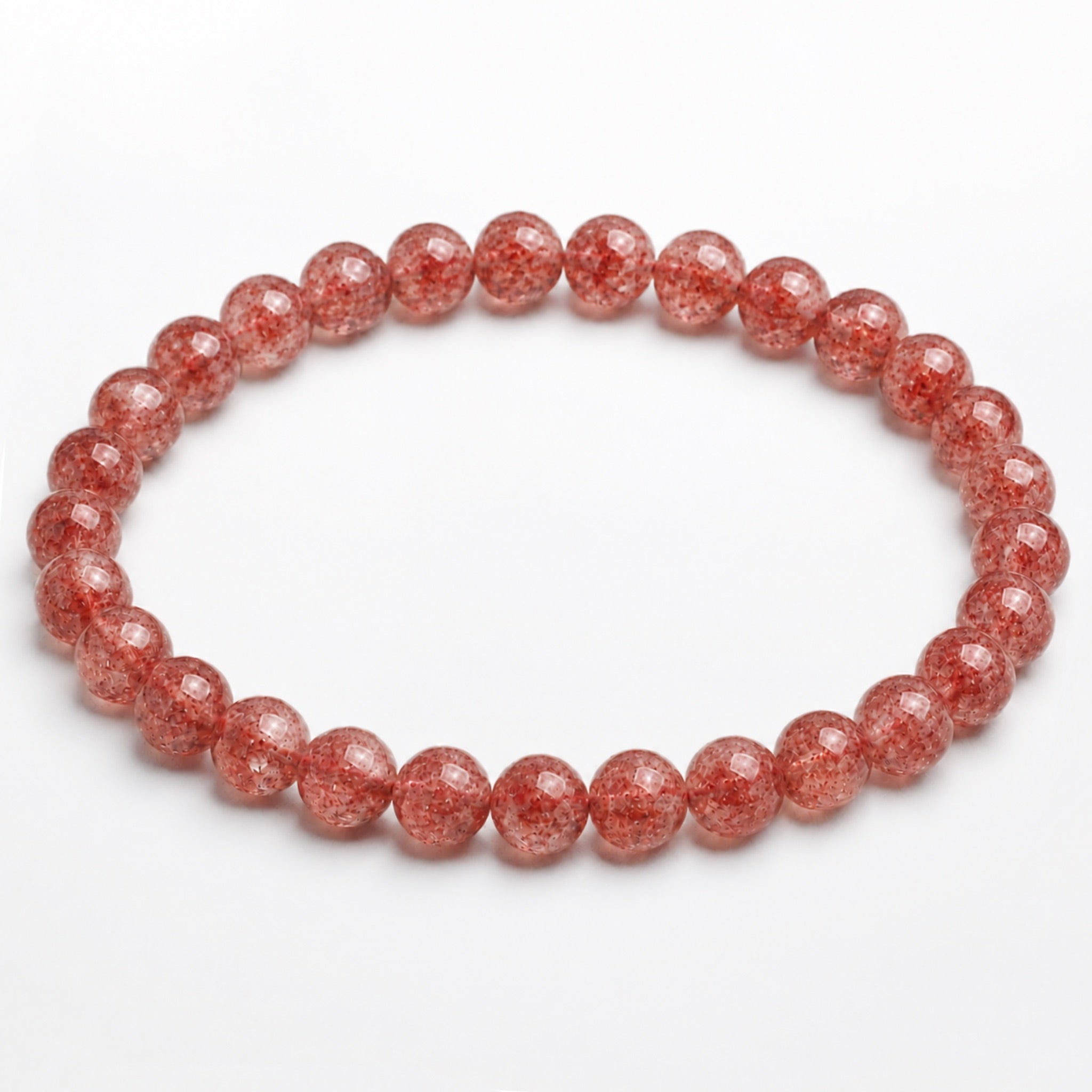 Strawberry Quartz Bracelet – 6mm