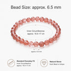 6mm Strawberry Quartz Bracelet